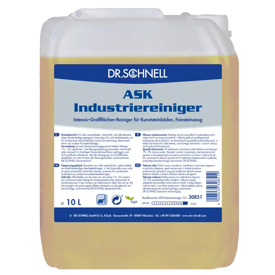 ASK INDUSTRIEREINIGER ntensiv-Großflächen-Reiniger für Kunststeinböden