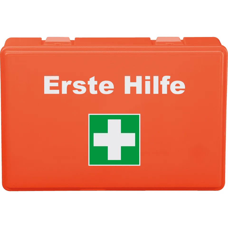 Verbandkasten Compact K.57, DIN 13157:2021, leuchtorange