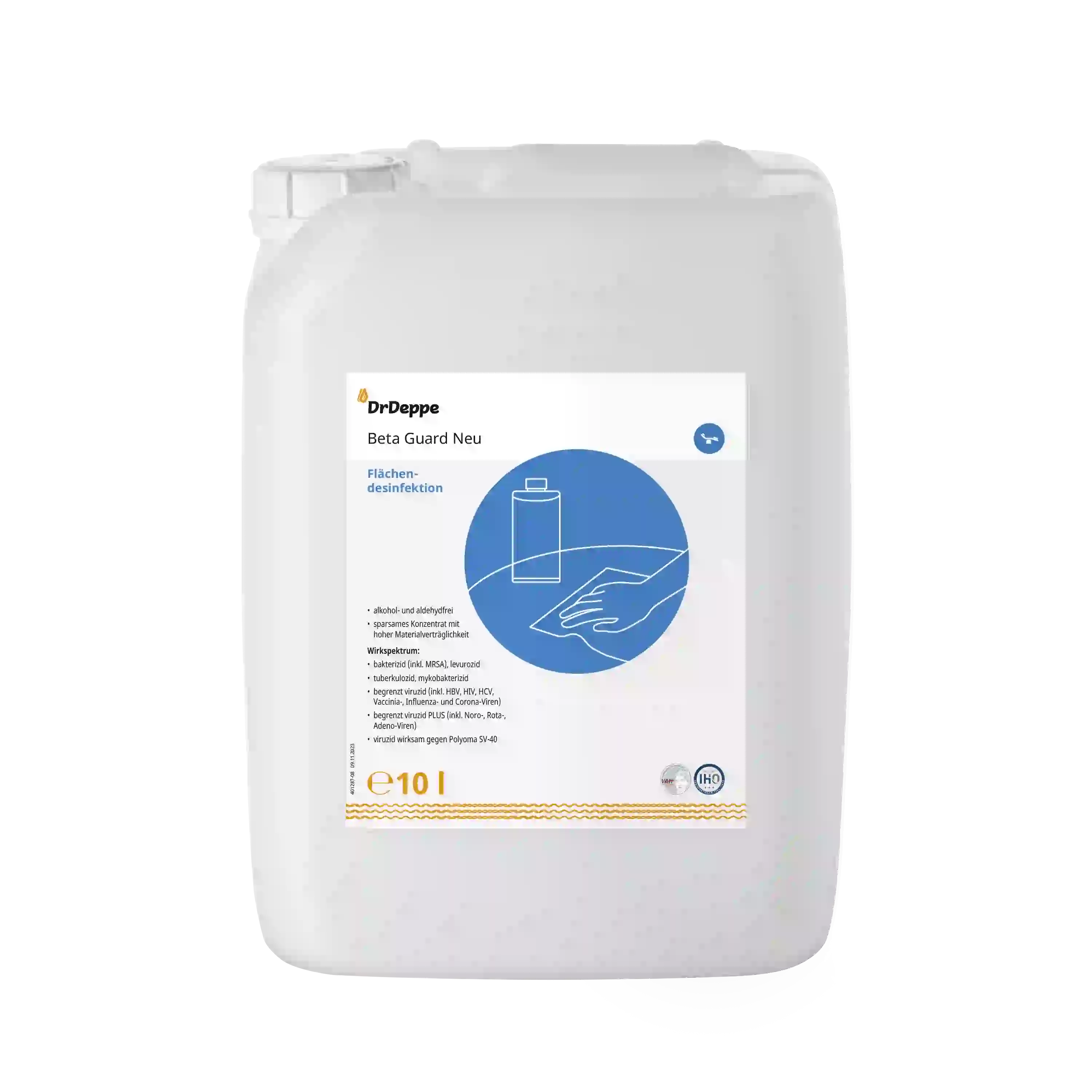 DrDeppe Beta Guard Neu alkoholfreies Desinfektionsmittel 10