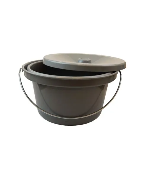 Toiletteneimer mit Deckel für Dusch- und Toilettenrollstuhl