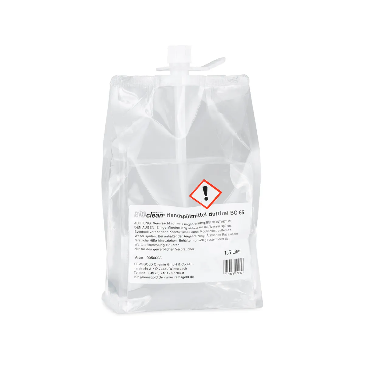 BCP Handspülmittel duftfrei BC 65 1, 5 l Beutel