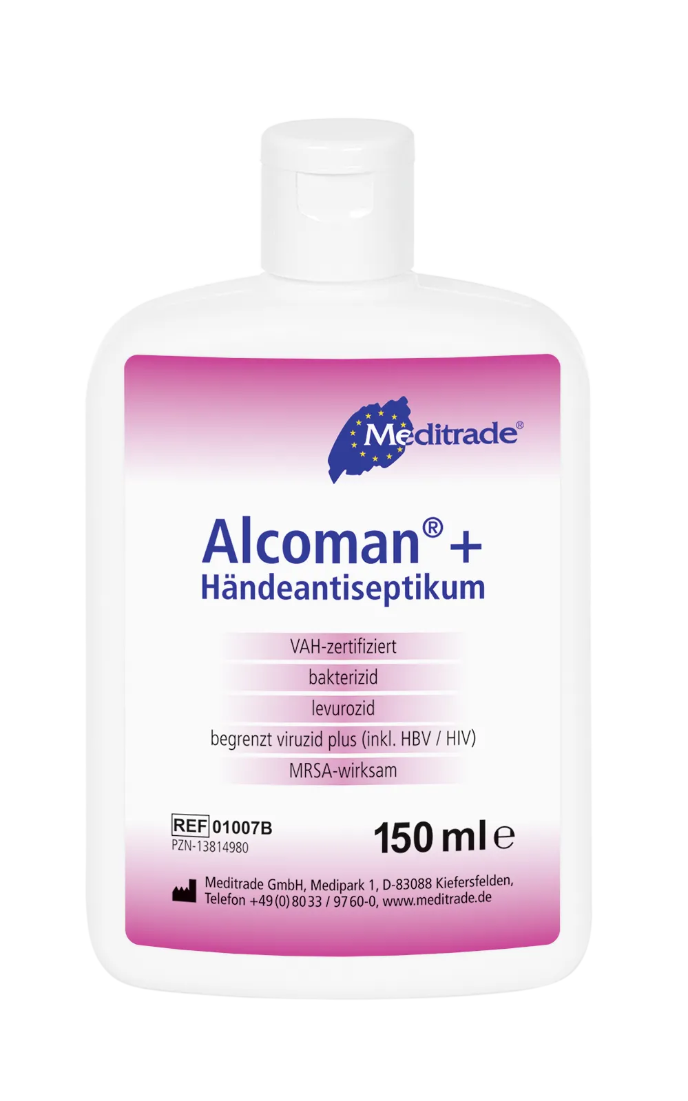 Alcoman+® Händedesinfektion, 150 ml