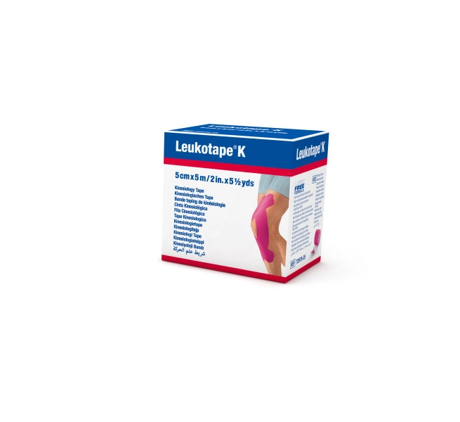 Leukotape® K Kinesio Tape Fixierbinde Pink 5 m x 5 cm