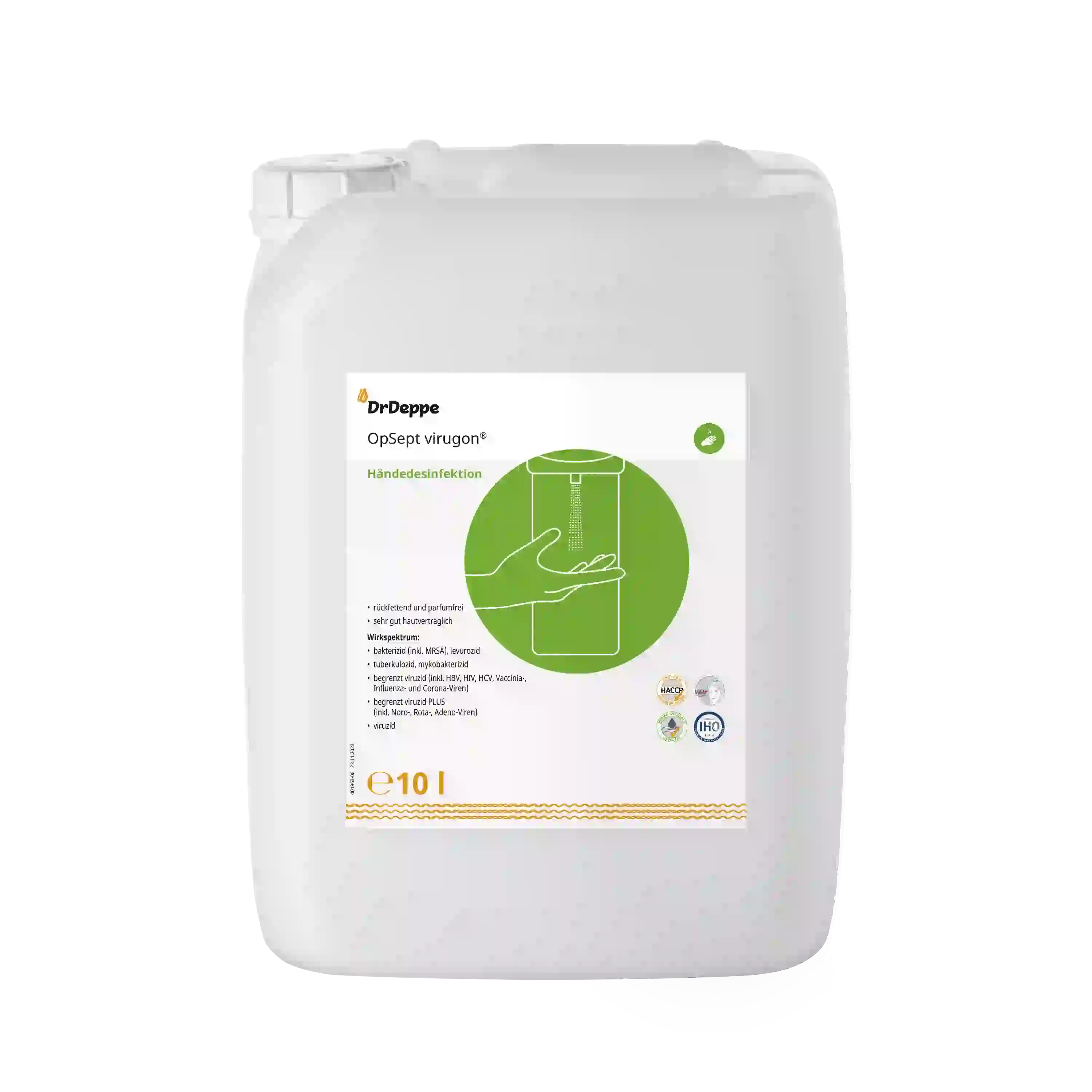 DrDeppe OPSept Virugon Händedesinfektion 10 L