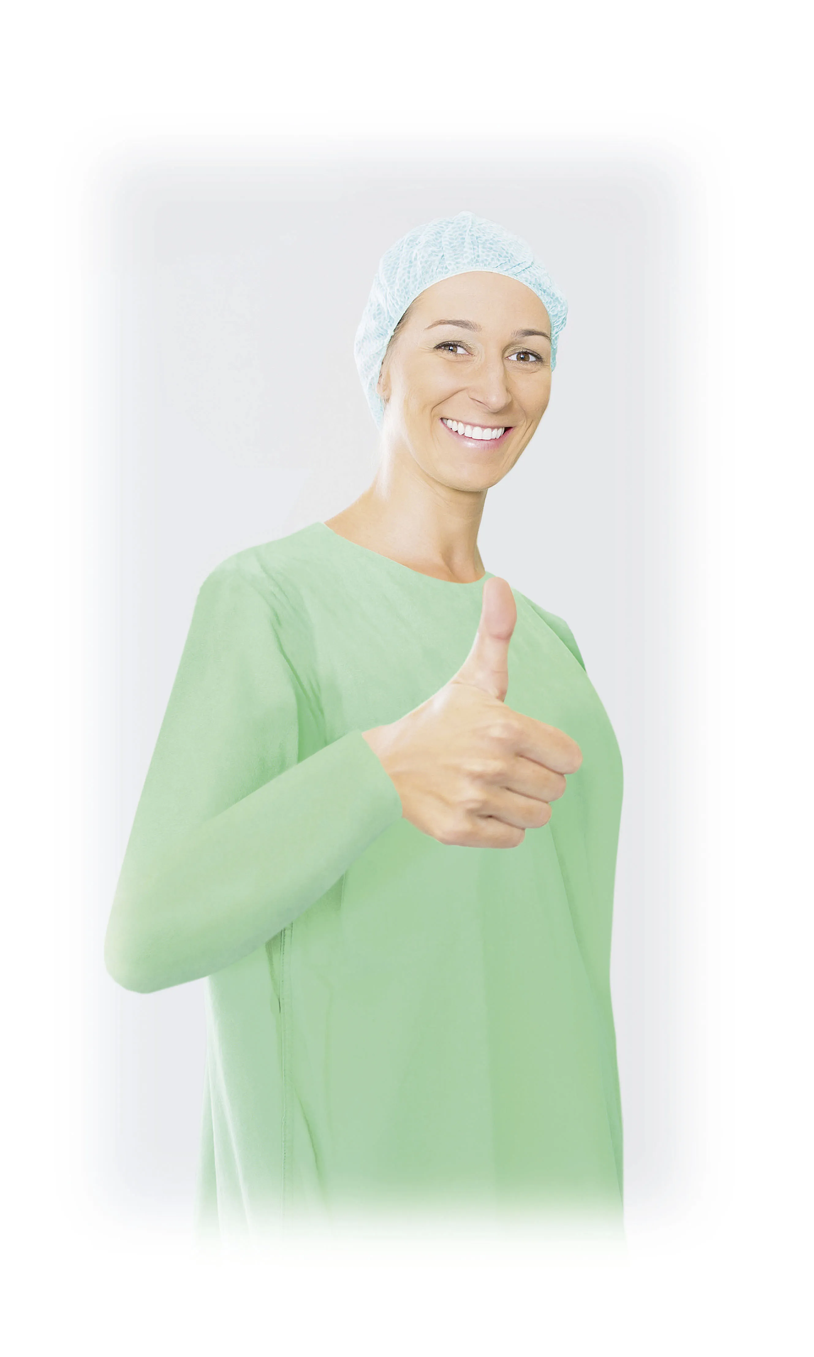 BeeSana® PP-Kittel 23 g, Schutzmantel mit Trikotbündchen