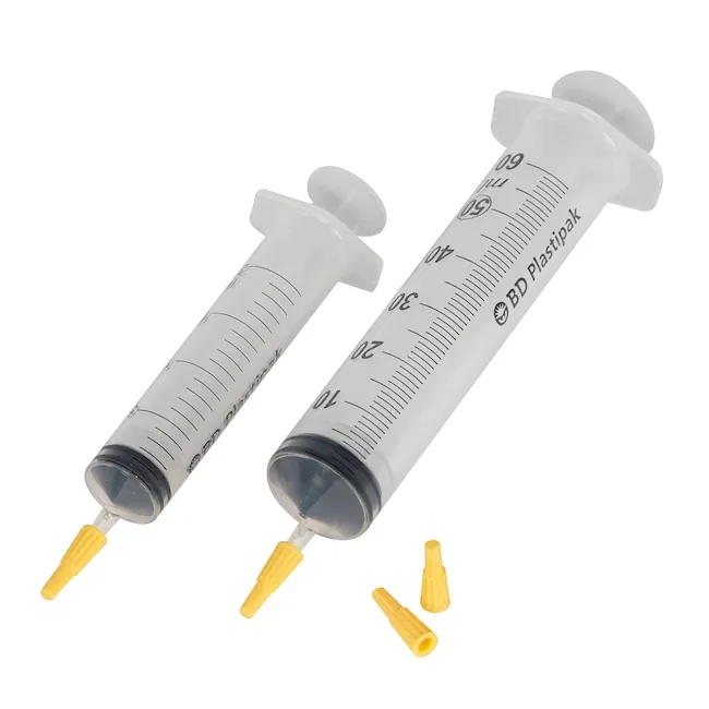 Schutzkappe für Luer Spritzen, männlich/weiblich, gelb / 100 Spritzen