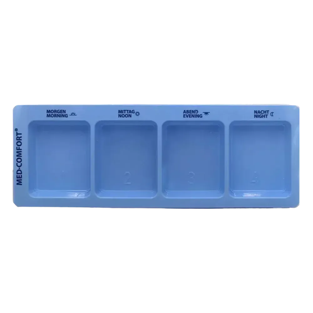 Einweg Medikamentendispenser, blau