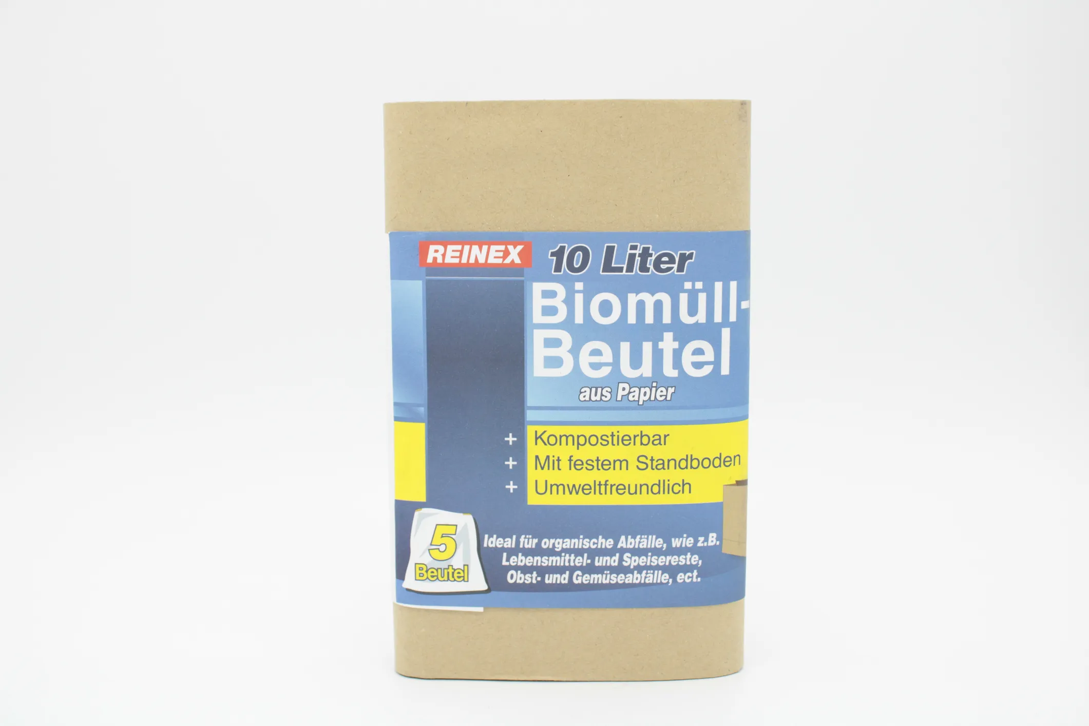 Biomüll-Beutel aus Papier 10 L 5-er