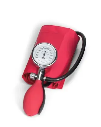 Blutdruckmessgerät Konstante I – Edelstahlgehäuse rot