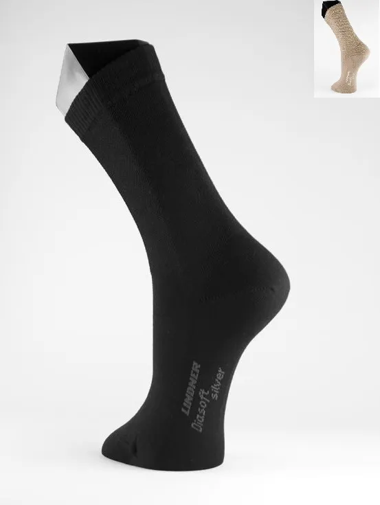 Hochwertige ABS-Diabetikersocken Schwarz 39-42