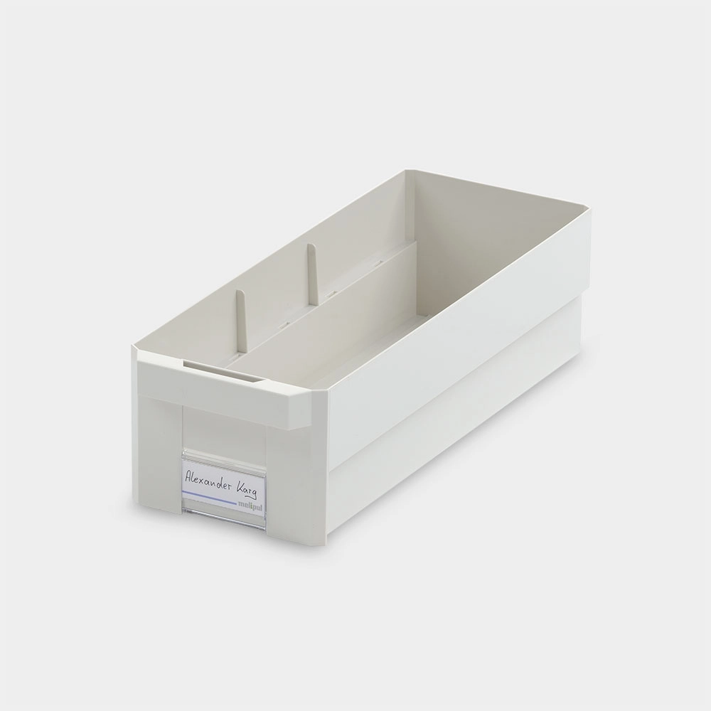 Kleinteilebehälter 15x40 mit Klemmschild