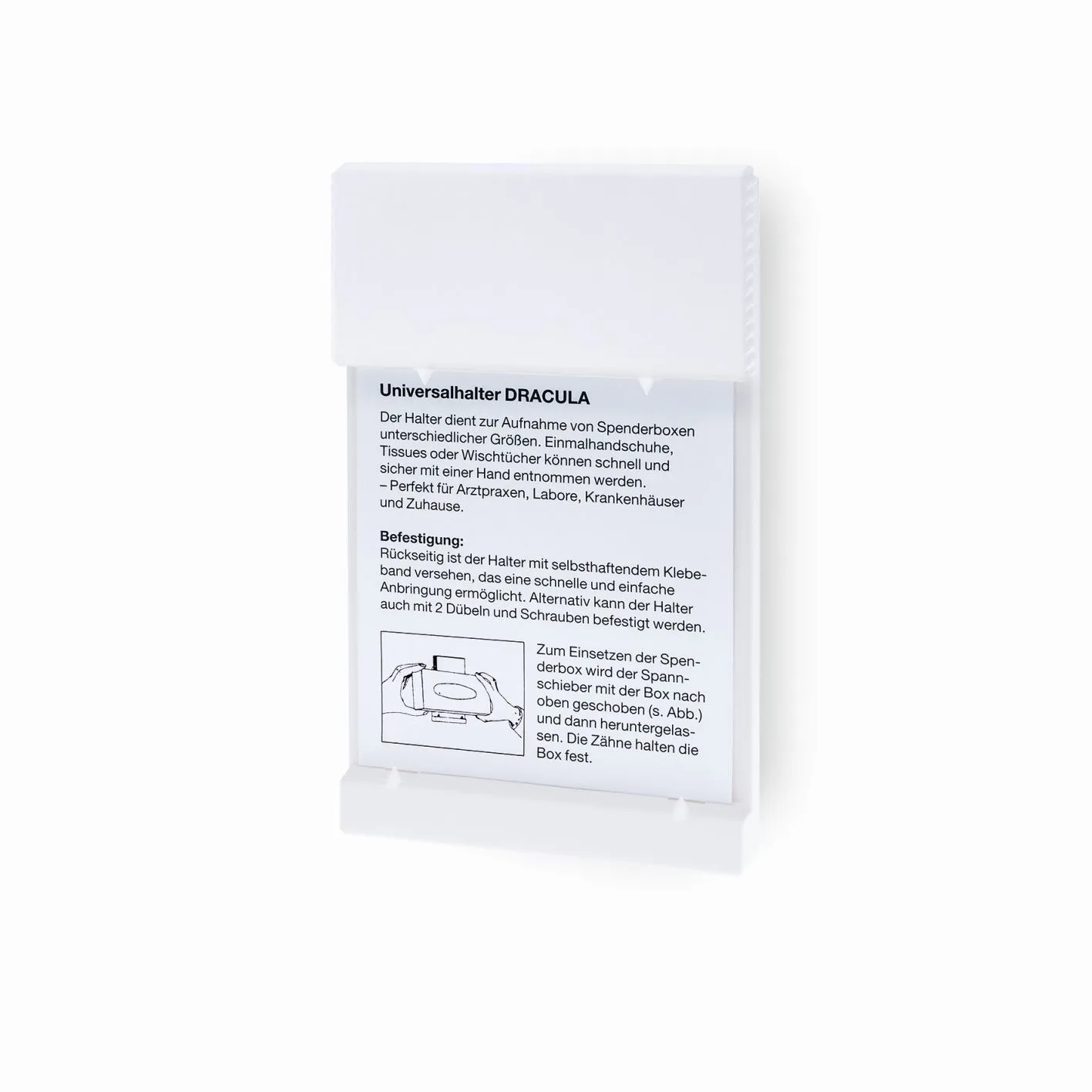 Wandhalter,Dracula, Wandhalter ohne Aufdruck(weiß),universal