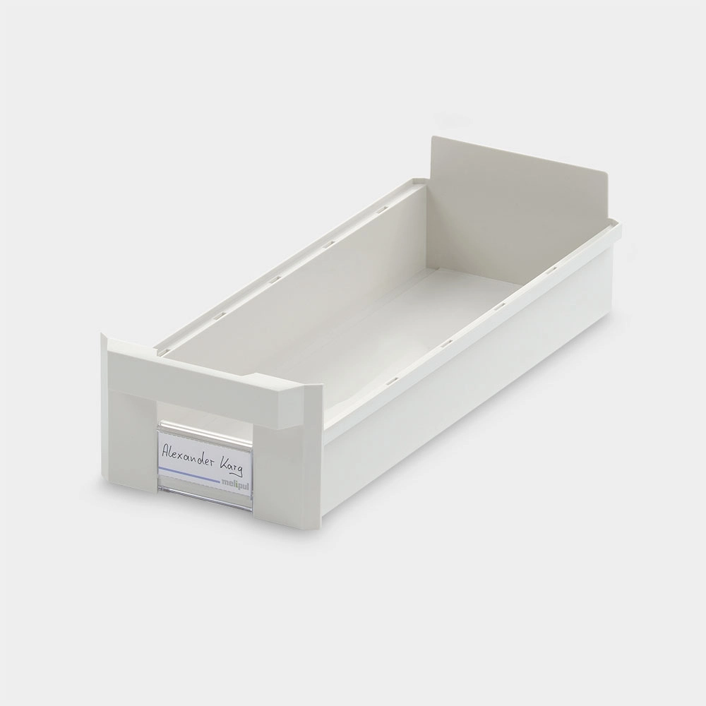 Schrankbehälter 15x40 mit Klemmschild