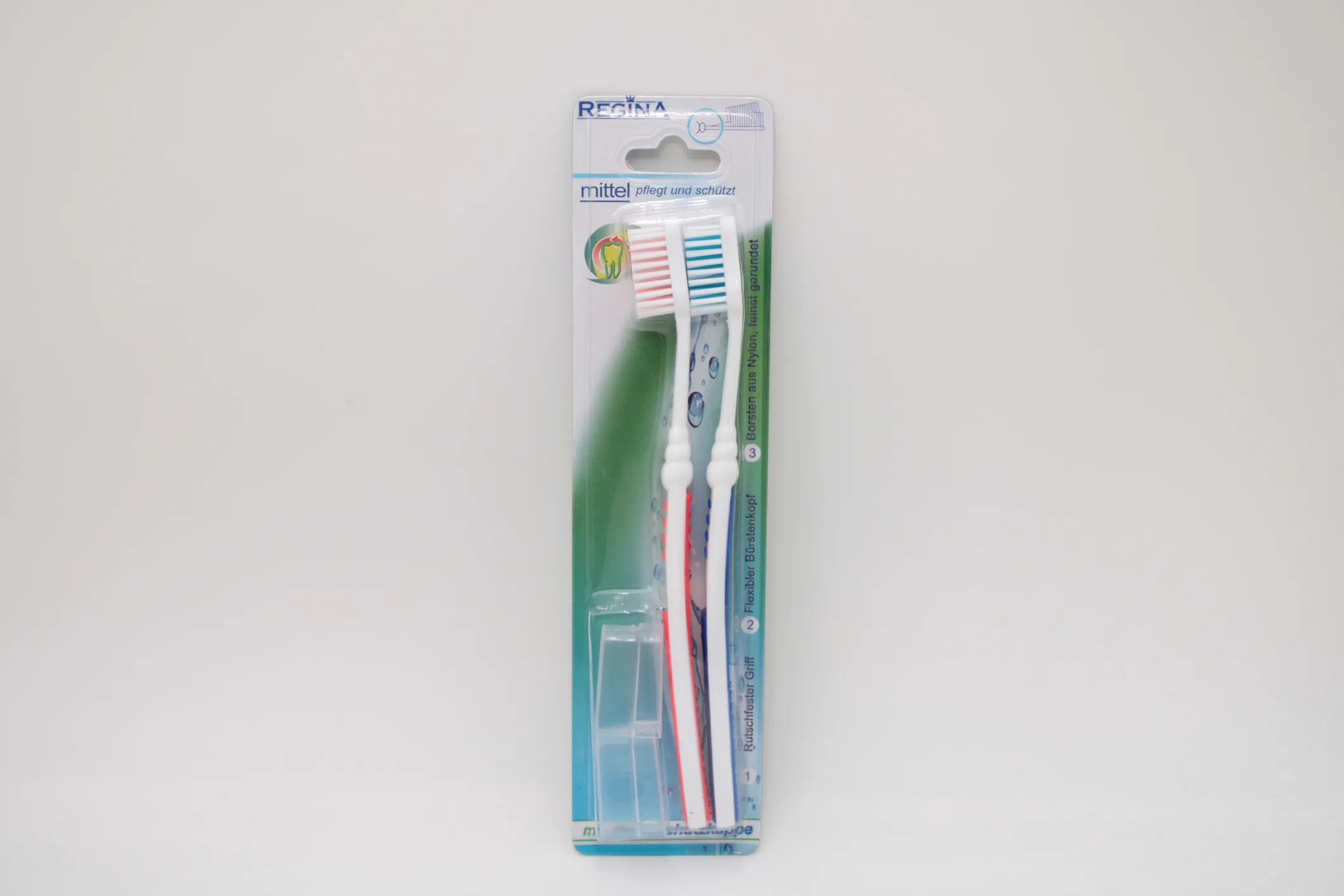 Zahnbürste mittel farblich sortiert 2 Stück