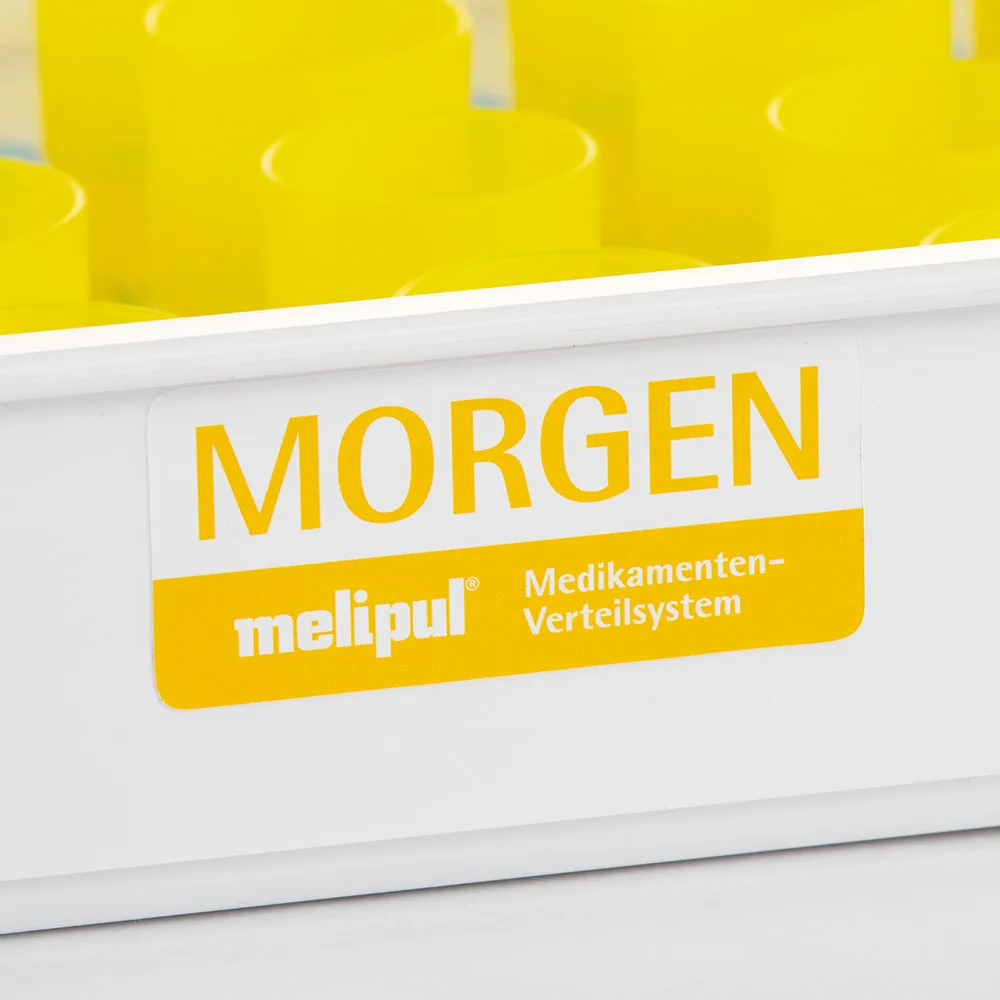melipul Aufkleber MORGEN Beschriftung für Tabletts 5 Stück