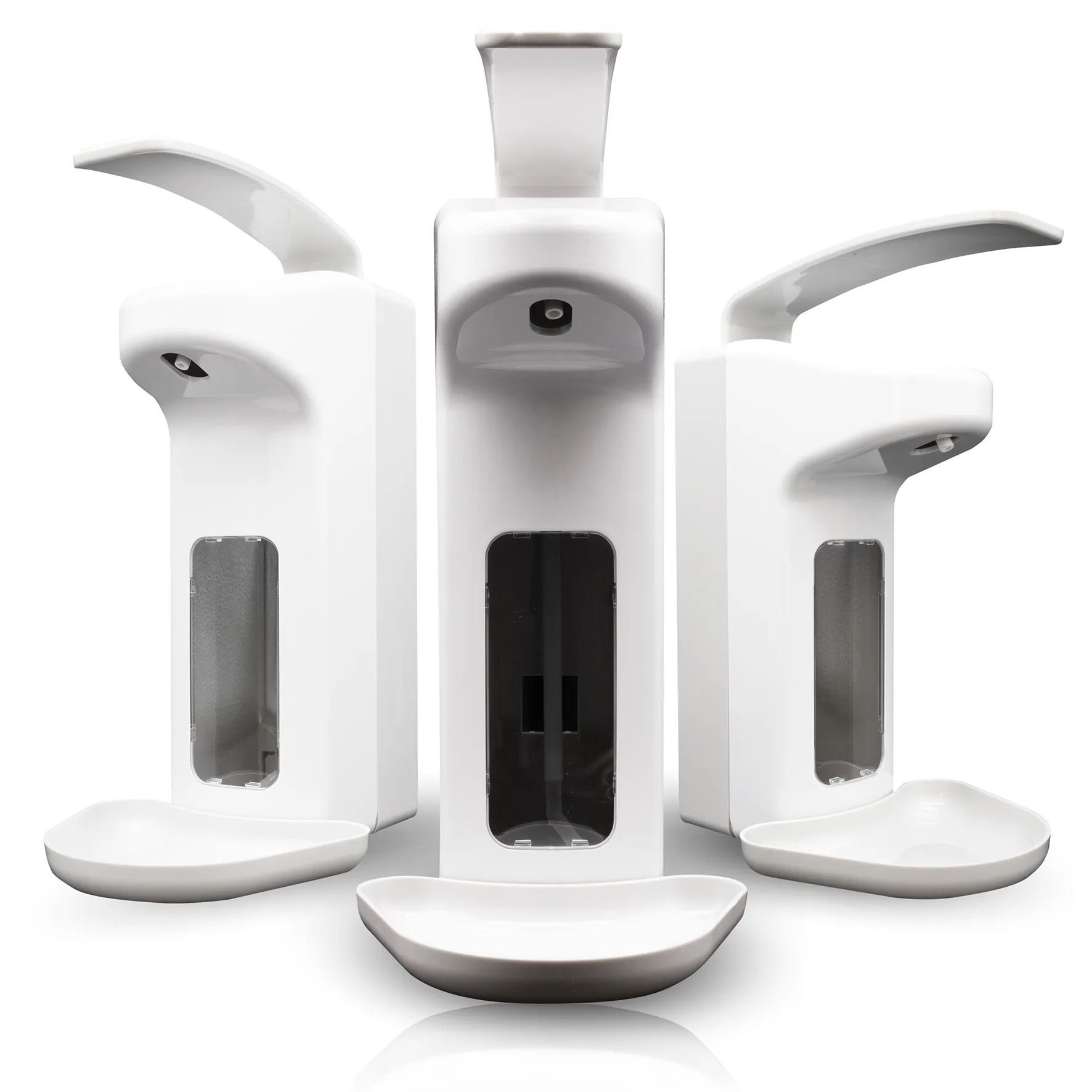 Manueller Armhebelspender für 1000ml EURO-Flaschen (weiß)