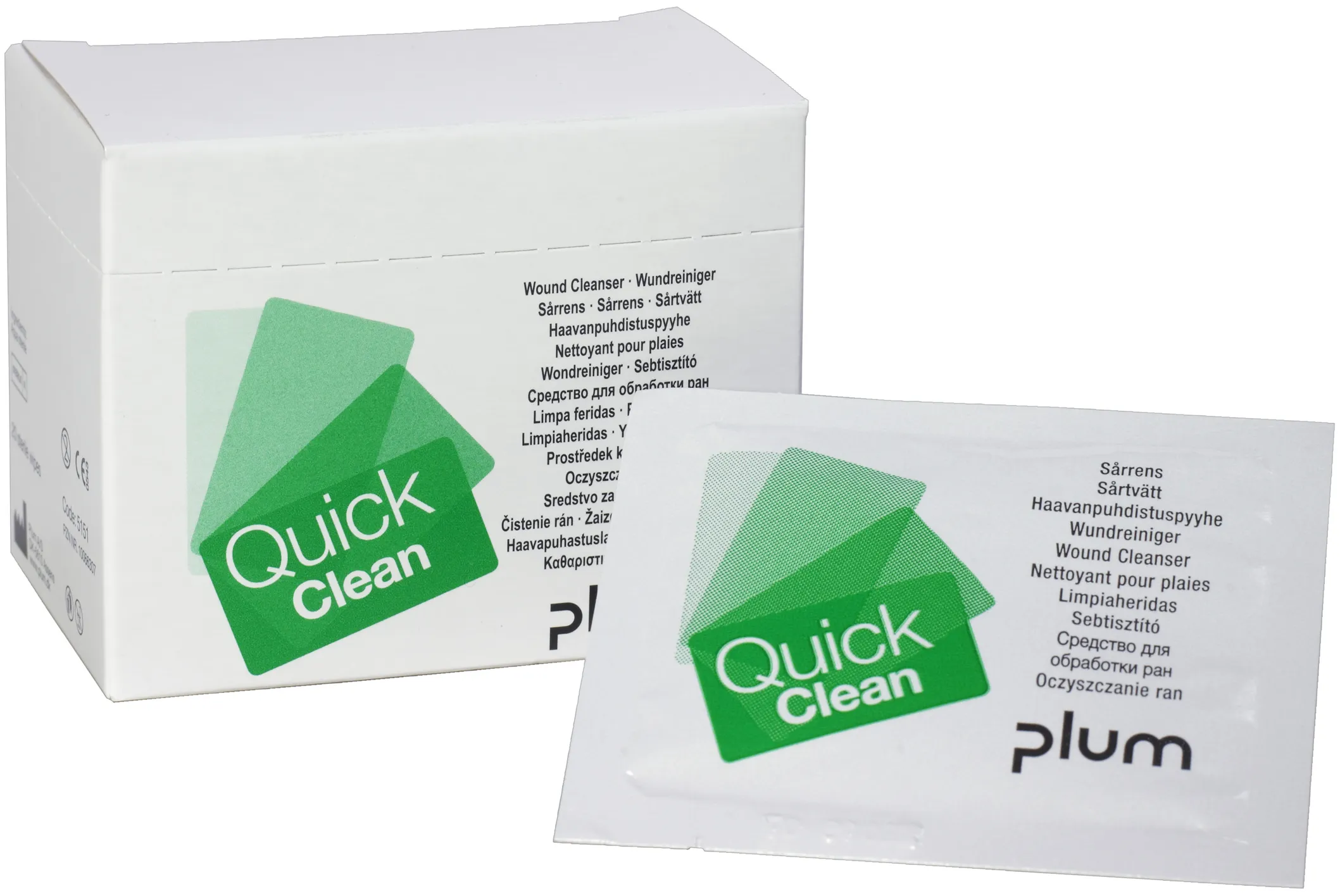Plum QuickClean Wundreinigungstücher 20 Stck.
