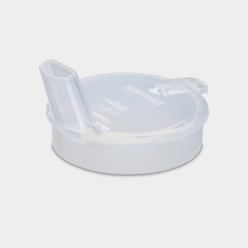 melinip Schnabelbecher ECO Breideckel 12 mm Auslass farblos