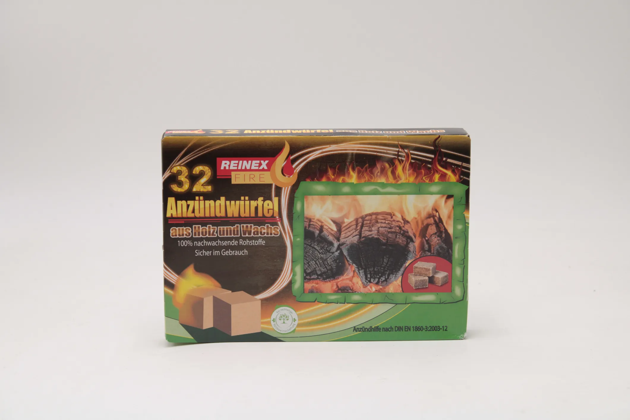 Anzündwürfel aus Holz und Wachs 32-er
