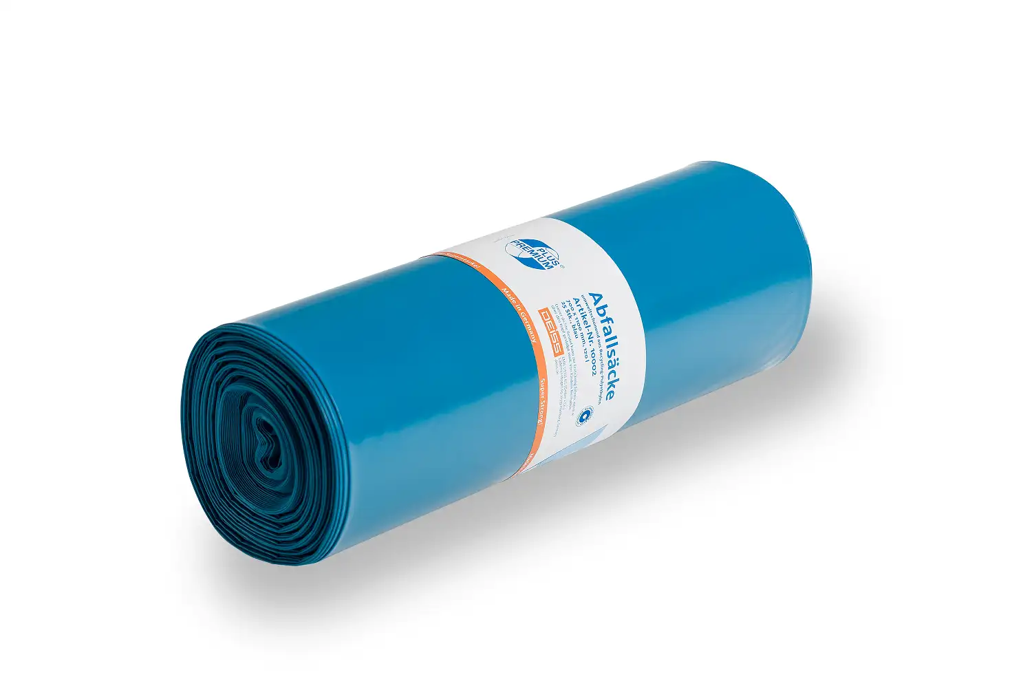 Deiss PREMIUM PLUS Klimaneutral Abfallsack aus Recycling-LDPE, 120 L - Der Superstarke