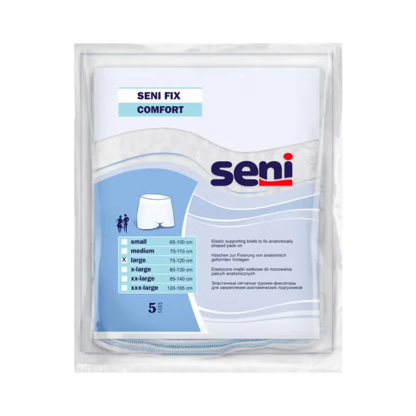 Seni Fix Soft elastische Höschen zur Fixierung von Inkontinenz- und Vliesvorlagen X-Large 25 Stück