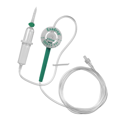 Exadrop® Infusionsgerät mit Präzisions-Tropfenregler