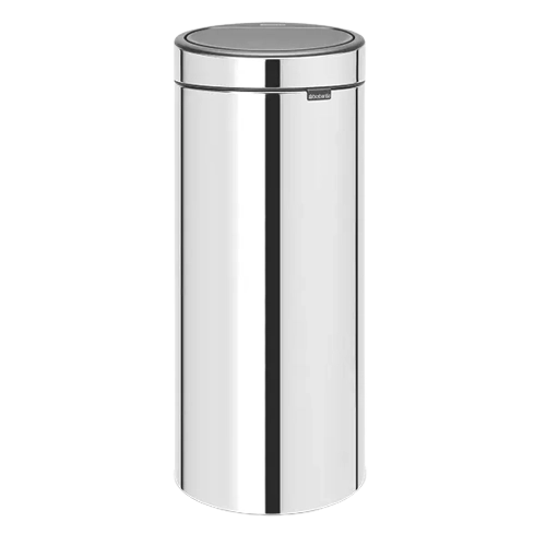 Abfalleimer Touch Bin New 30 Liter Brilliant Steel mit Kunststoffeinsatz