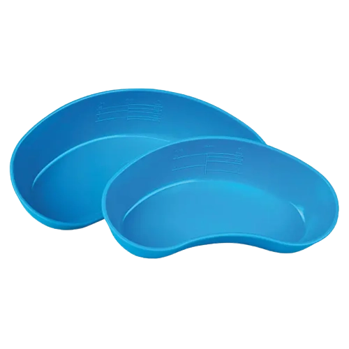 Nierenschale mittel 260 mm x 130 mm x 52 mm autoclavierbar, aus blauem Kunststoff