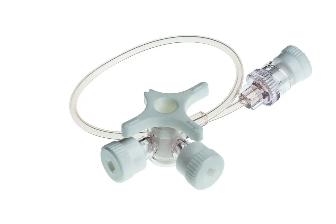 BD Connecta+³ Dreiwegehahn weiß Kod / 100 Stück