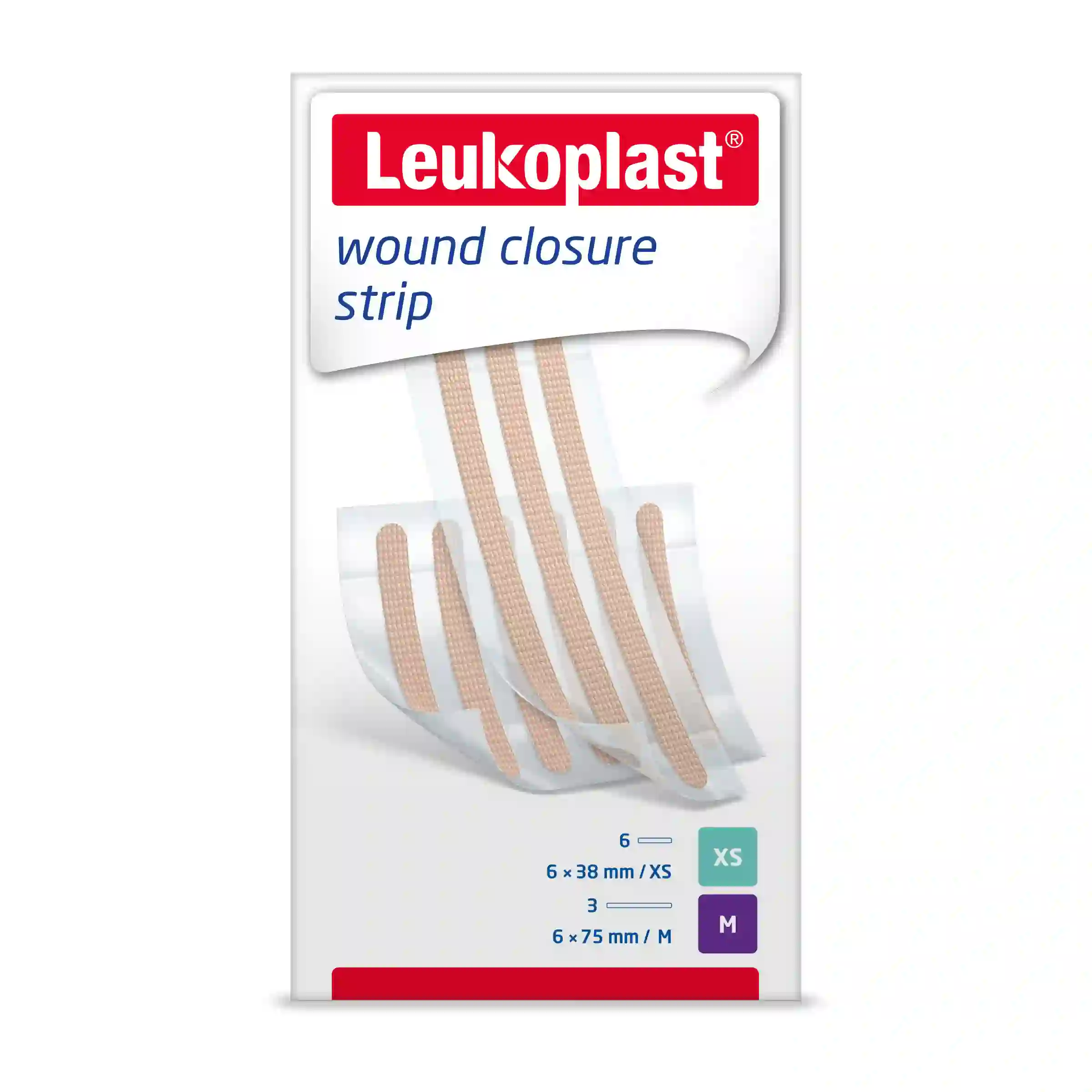 Leukoplast wound closure strip, Kleinpackung, 2 Peelbeutel 2