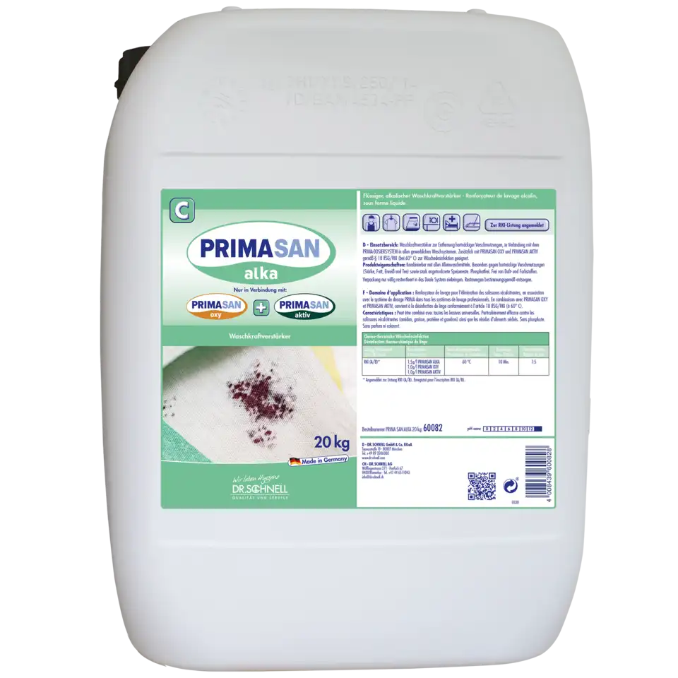 PRIMA SAN ALKA Flüssiger, alkalischer Waschkraftverstärker