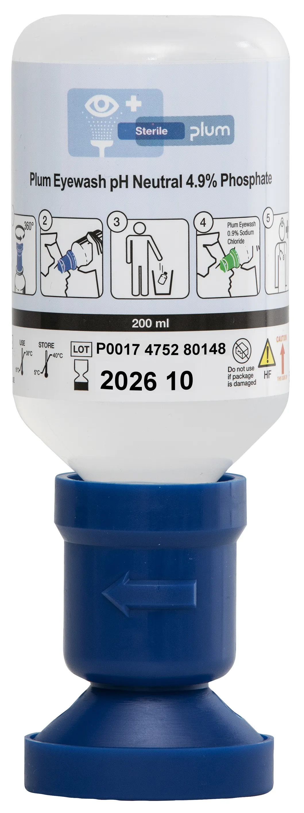 Plum Eyewash pH Neutral 4.9% Phosphate 200 ml